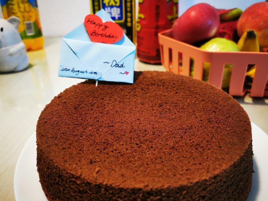 可可戚风蛋糕～8寸～百分百成功