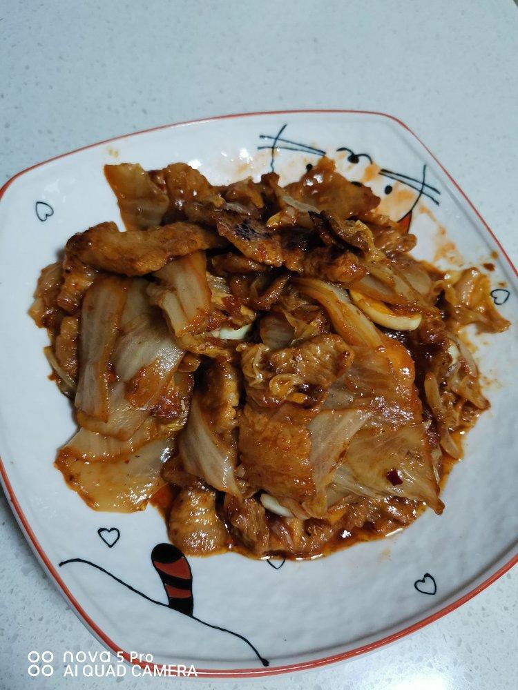 辣白菜炒五花肉