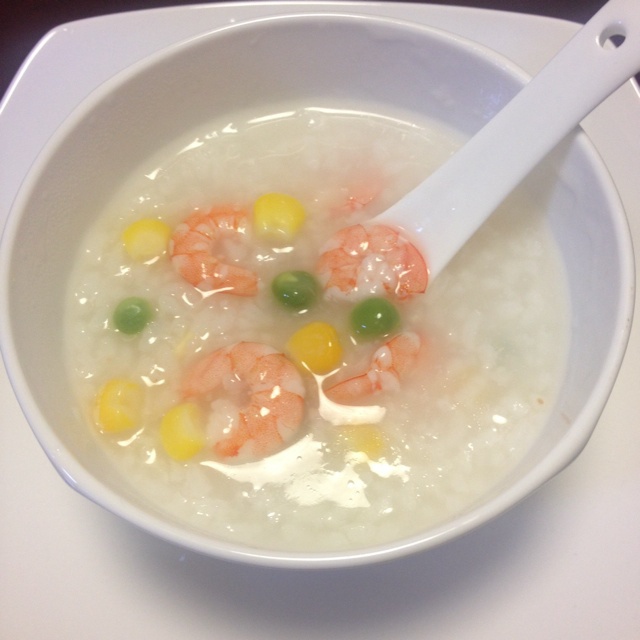 香菇虾仁鸡蛋粥