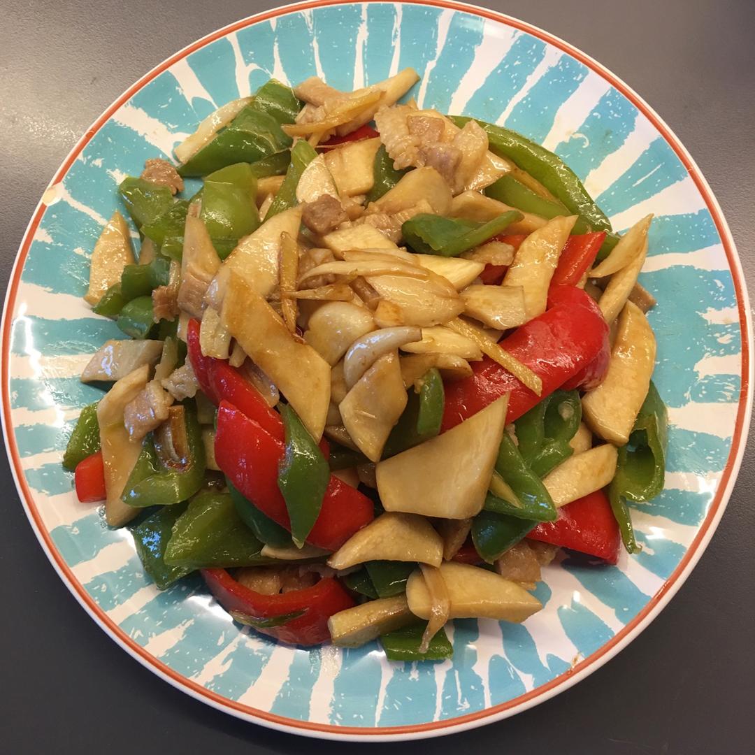 杏鲍菇炒肉片