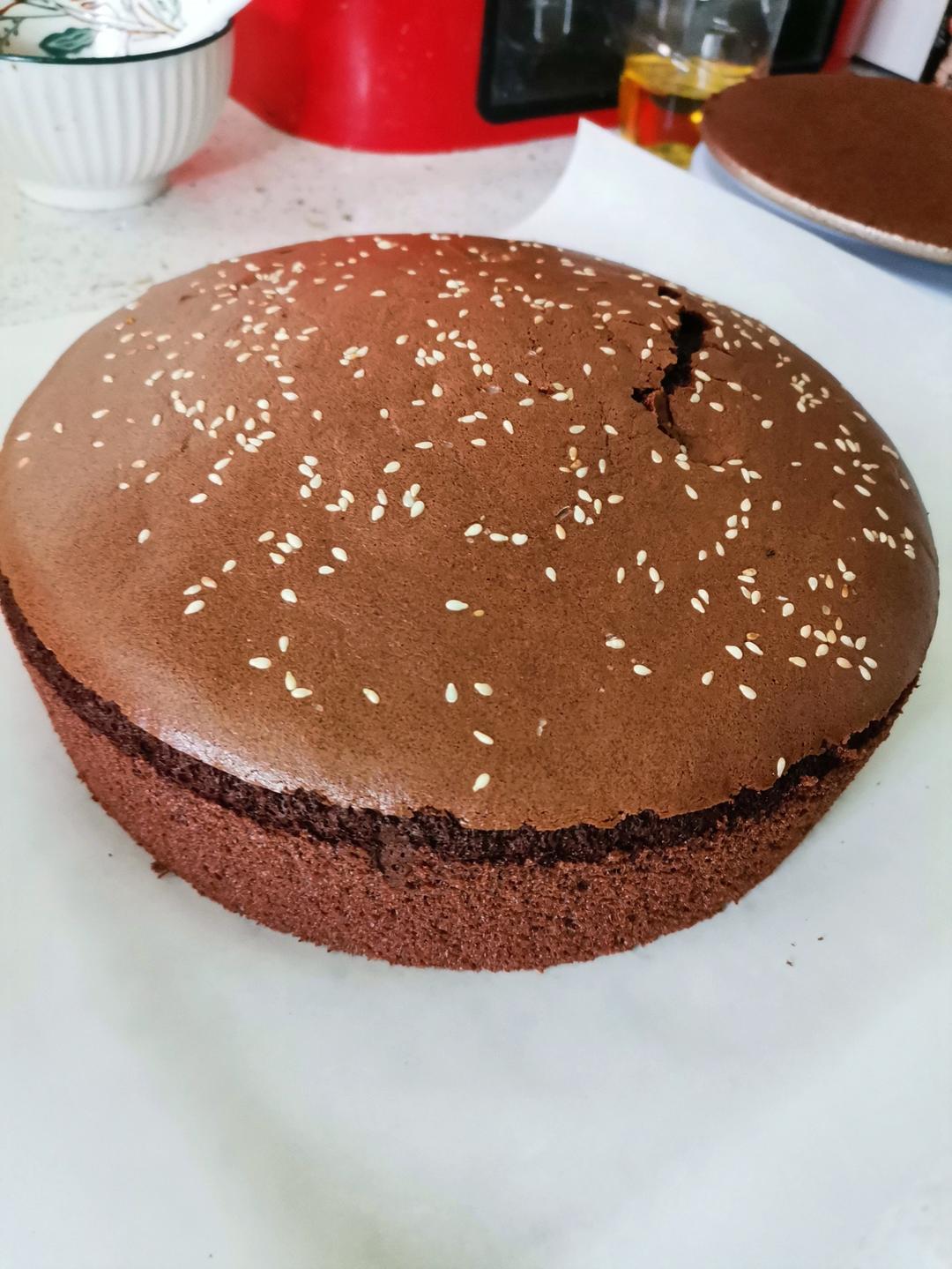 可可戚风蛋糕～8寸～百分百成功