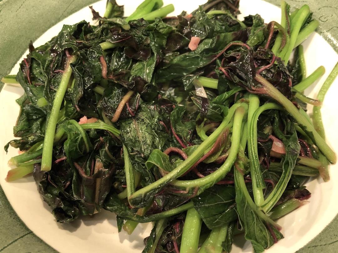 蒜茸炒红苋菜
