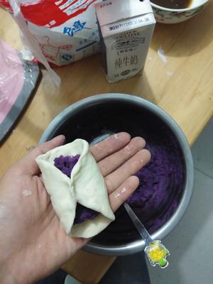 家庭版紫薯包的做法 步骤4