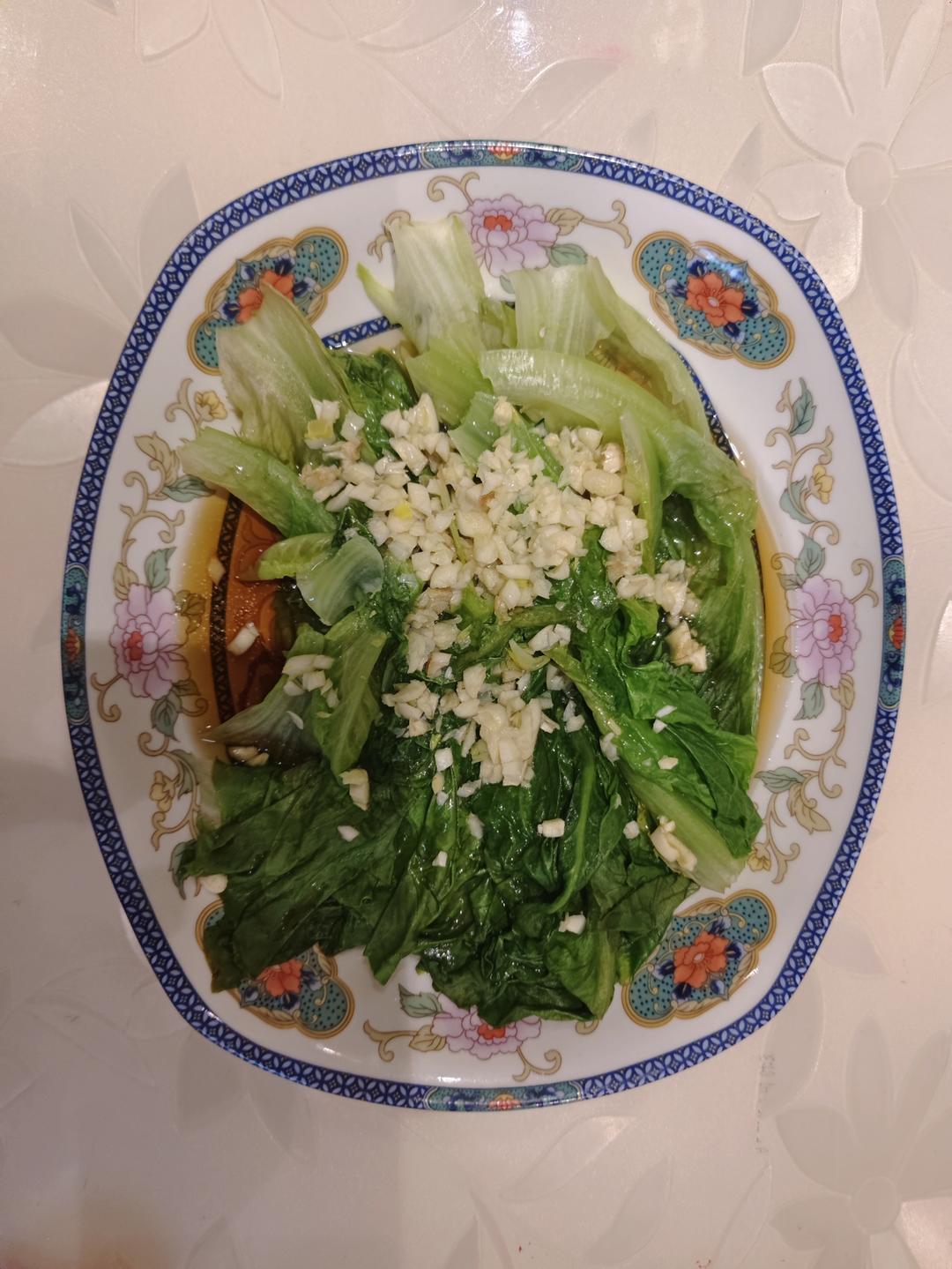 白灼生菜