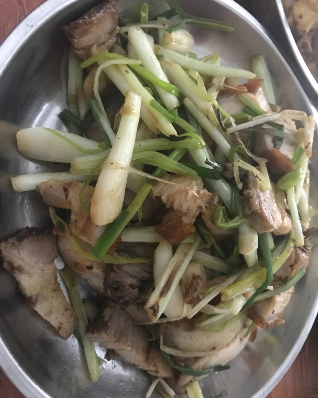 腊肠炒菜心