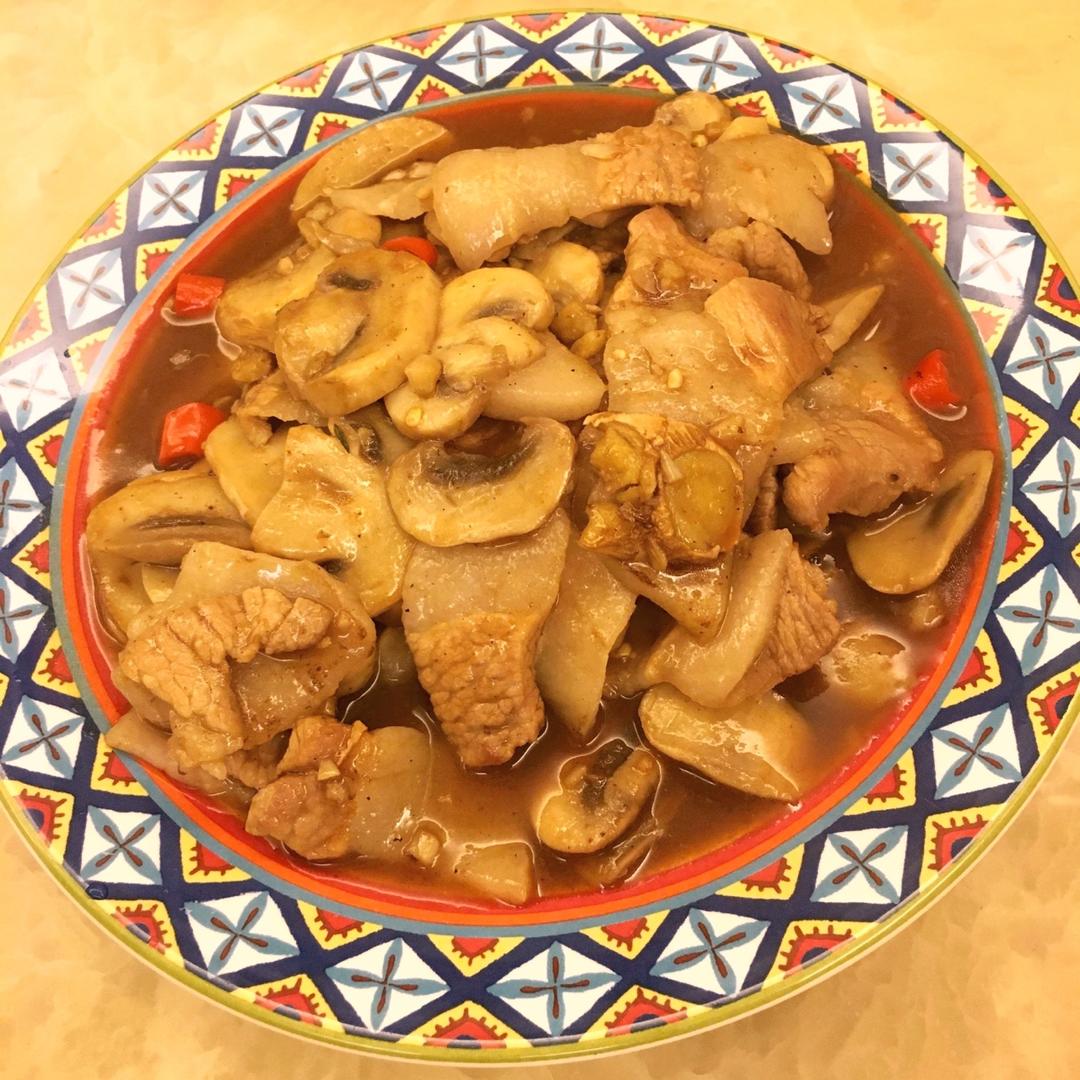 蘑菇炒肉