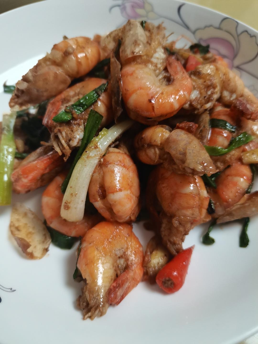 蒜蓉虾(爆炒)