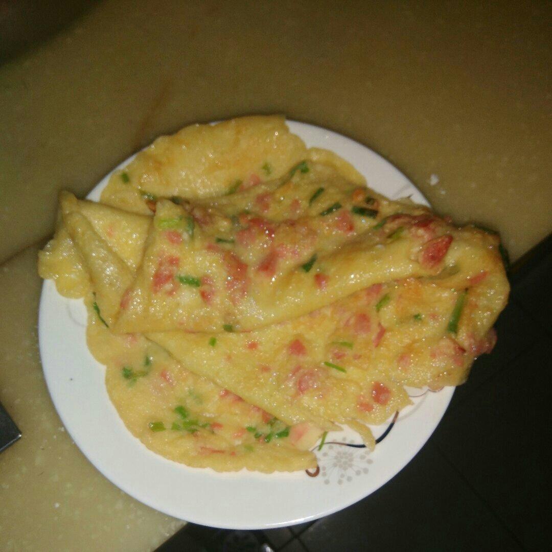快手鸡蛋饼～～十分钟早餐！
