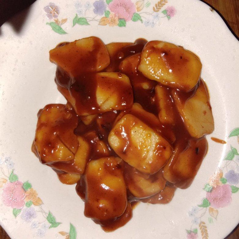 藏匿星球做的番茄酱炒年糕