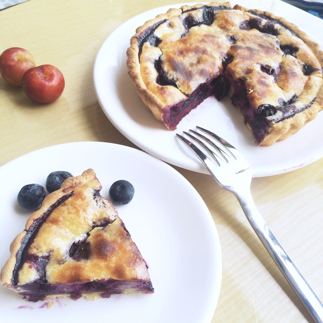 蓝莓乳酪派