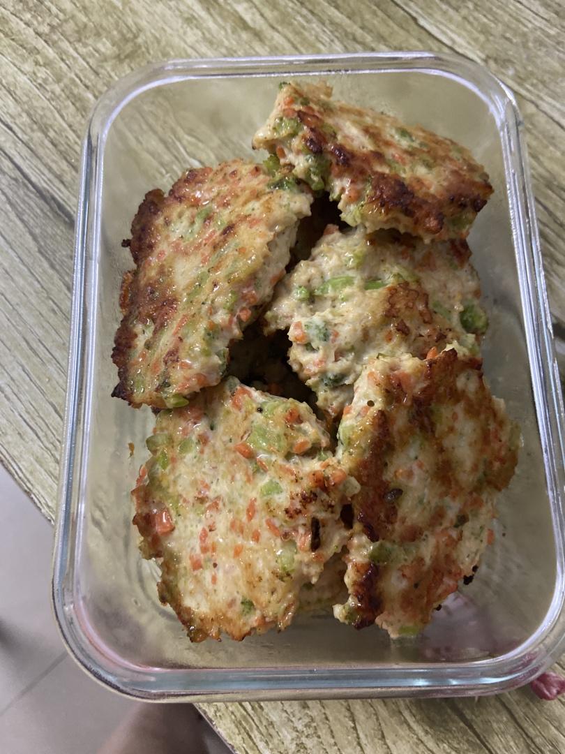 减肥餐低脂鸡胸肉饼