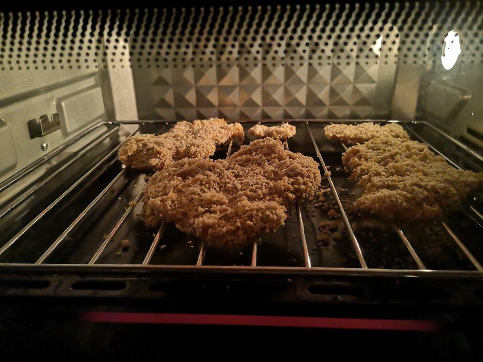 无油烤鸡排（面包糠鸡胸肉）