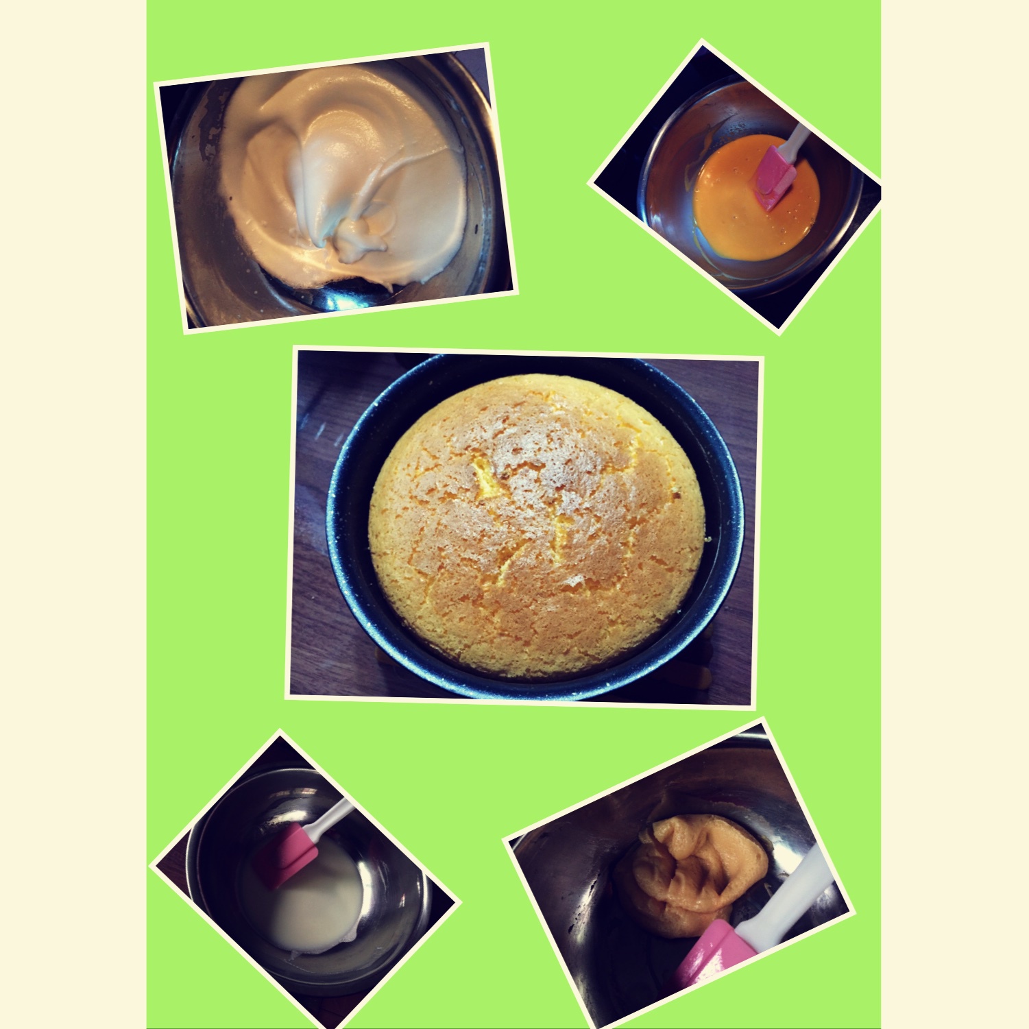 6寸原味戚风蛋糕