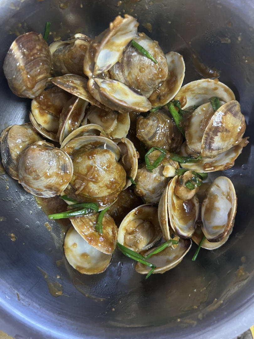 5分钟快手菜❗️秒杀路边摊爆炒花甲～好吃到爆