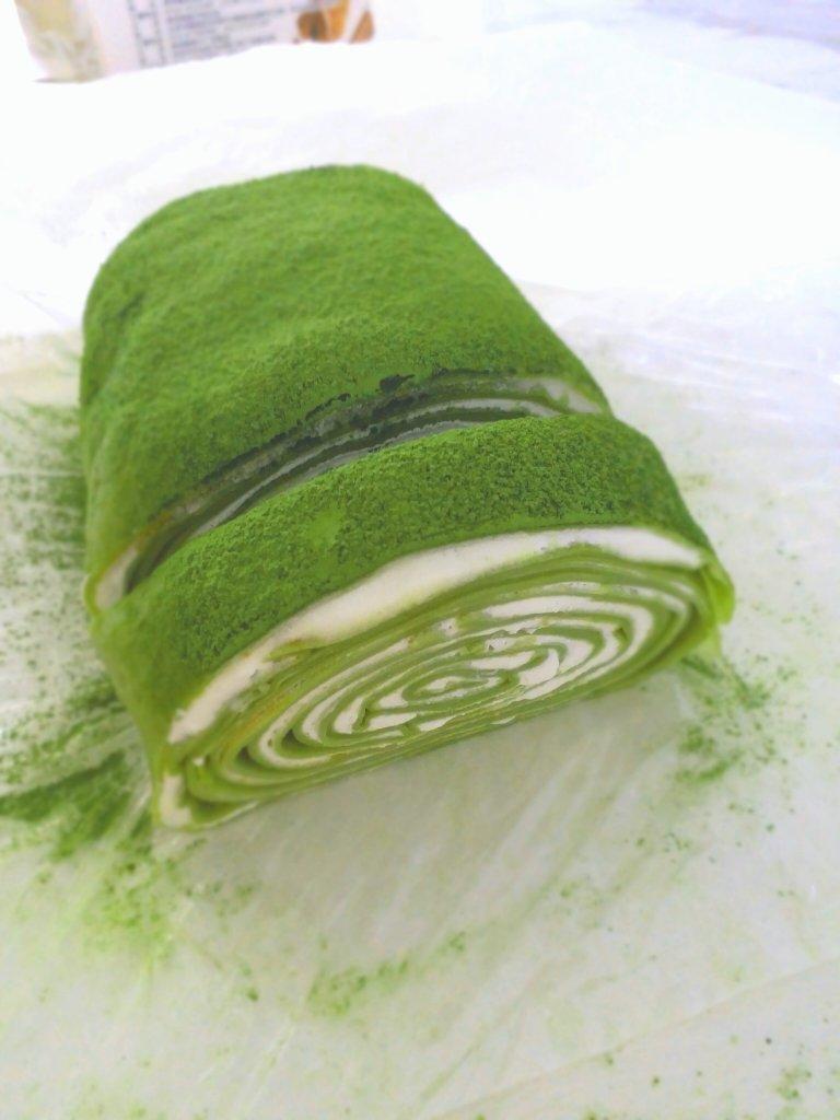 抹茶毛巾卷