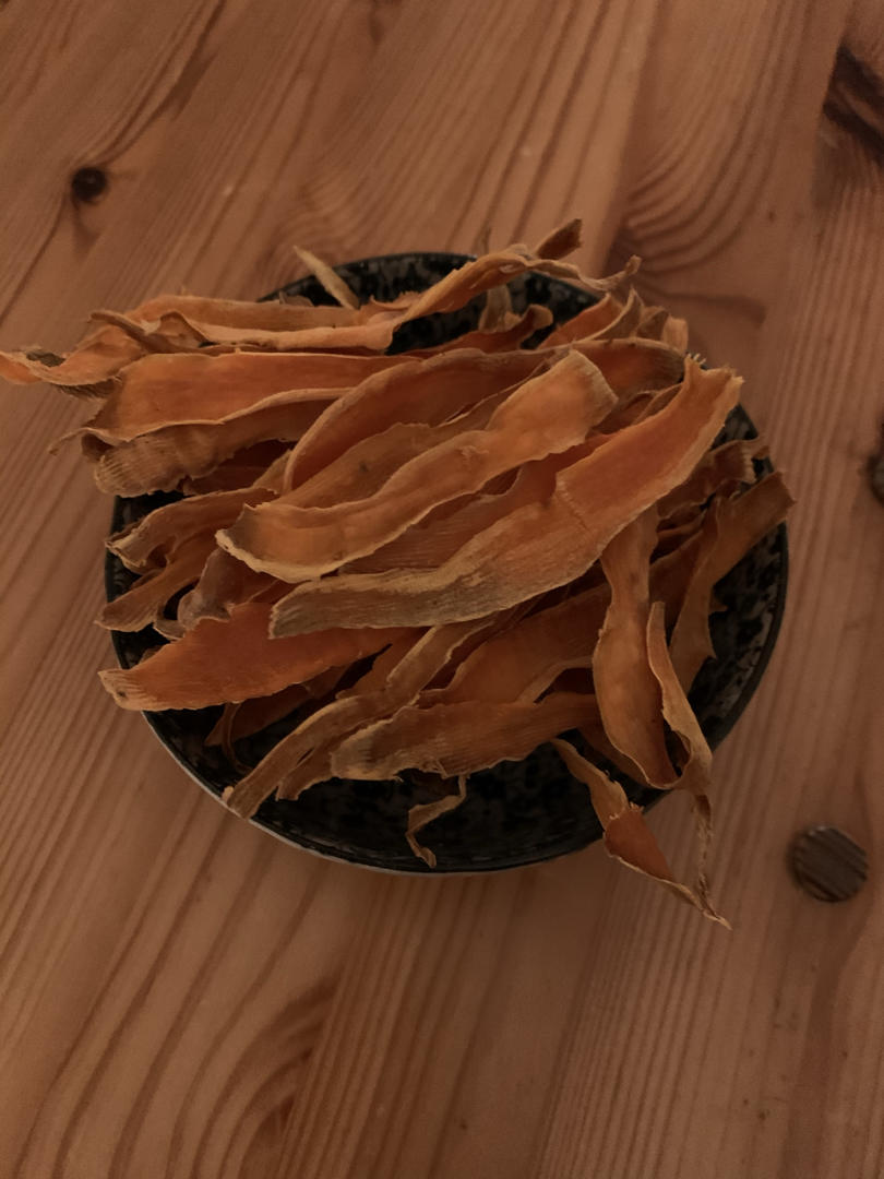 保证脆的烤红薯片（无油）