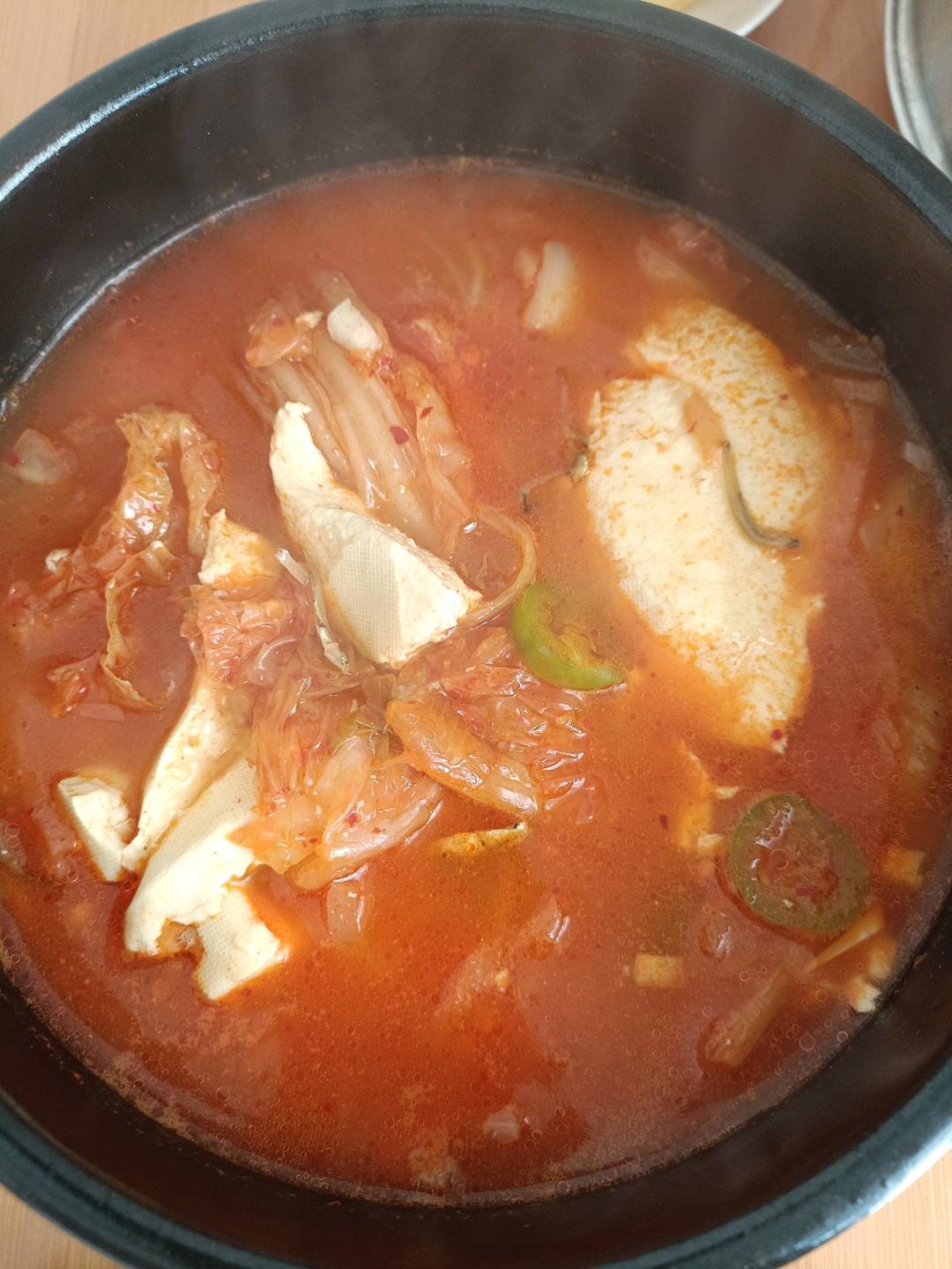 韩式辣海鲜豆腐汤
