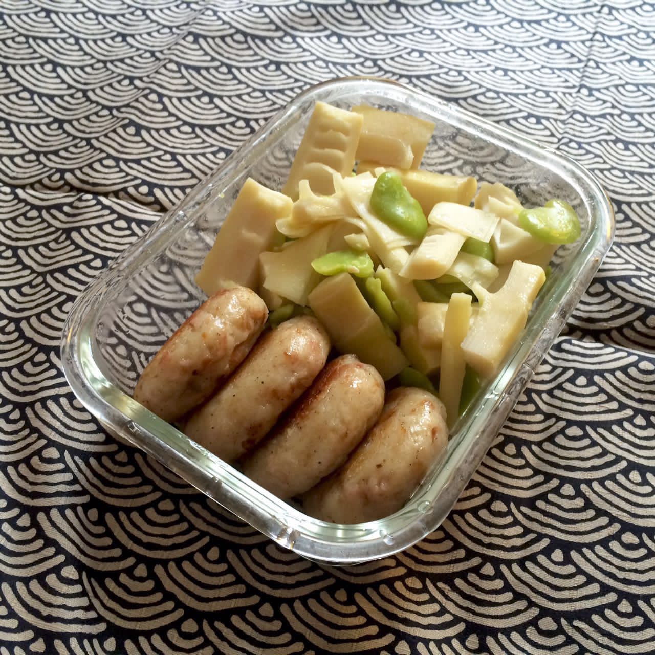 蚕豆炒春笋