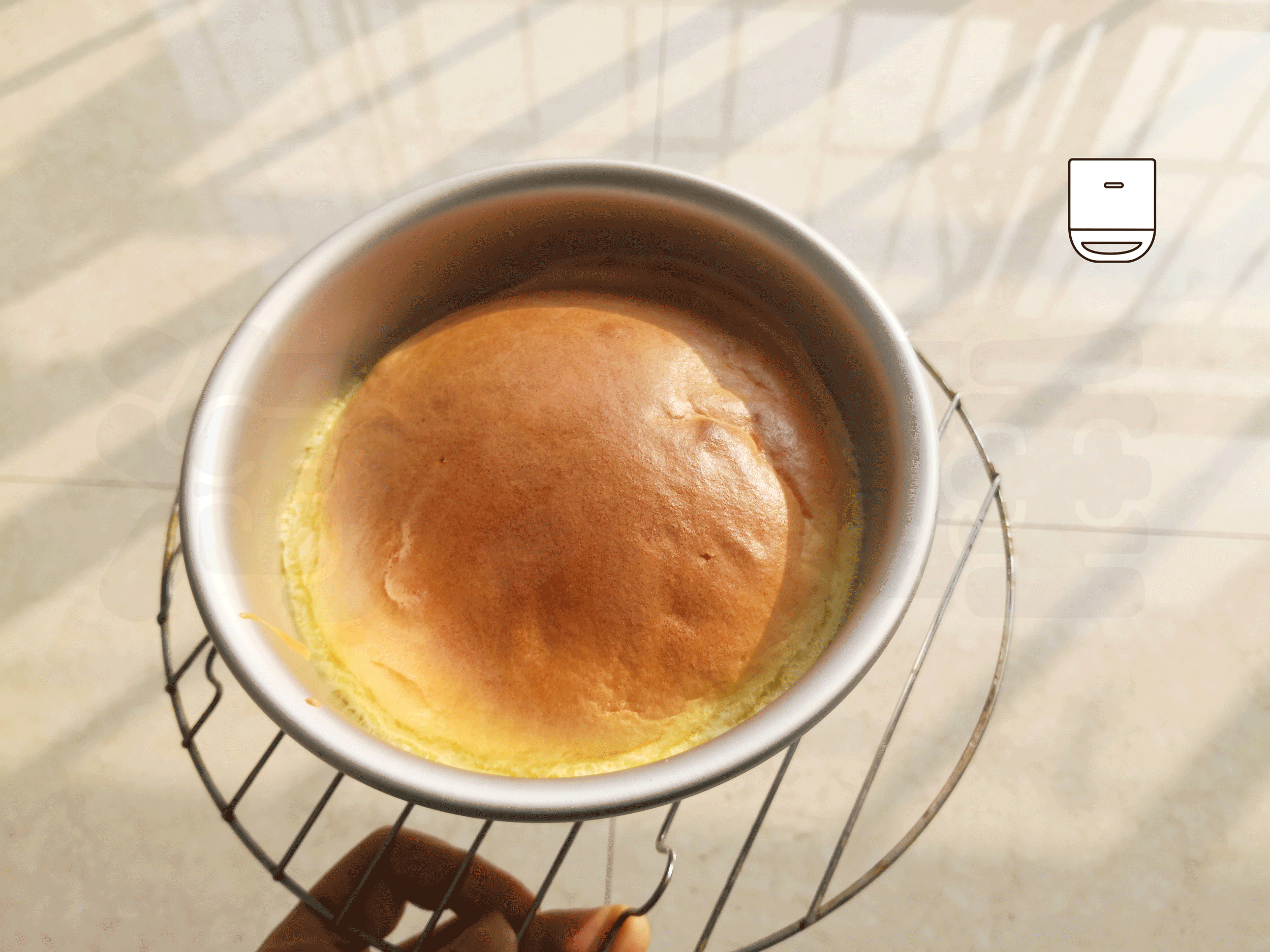 六寸戚风蛋糕【电饭煲蛋糕】空气炸锅蛋糕🐣的做法