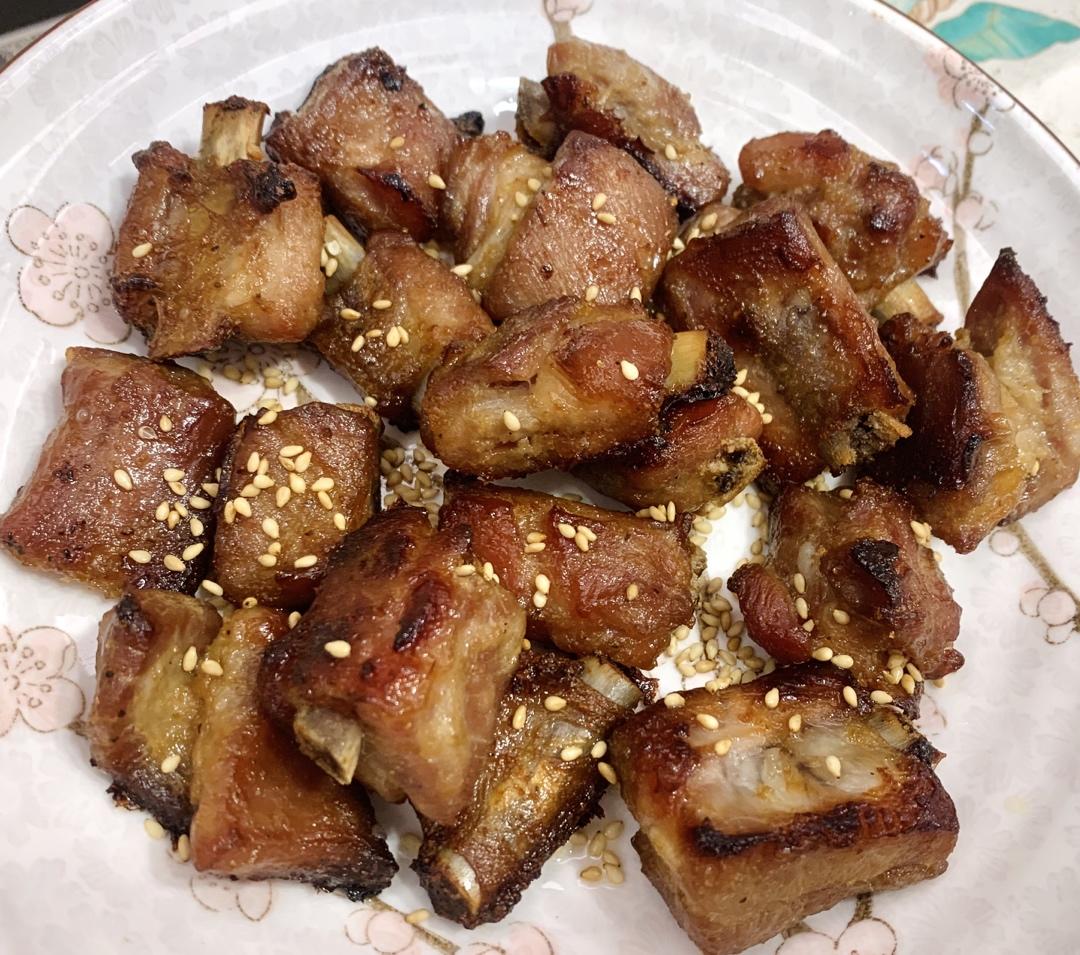 gw起司由利做的蒜香烤排骨烤箱版