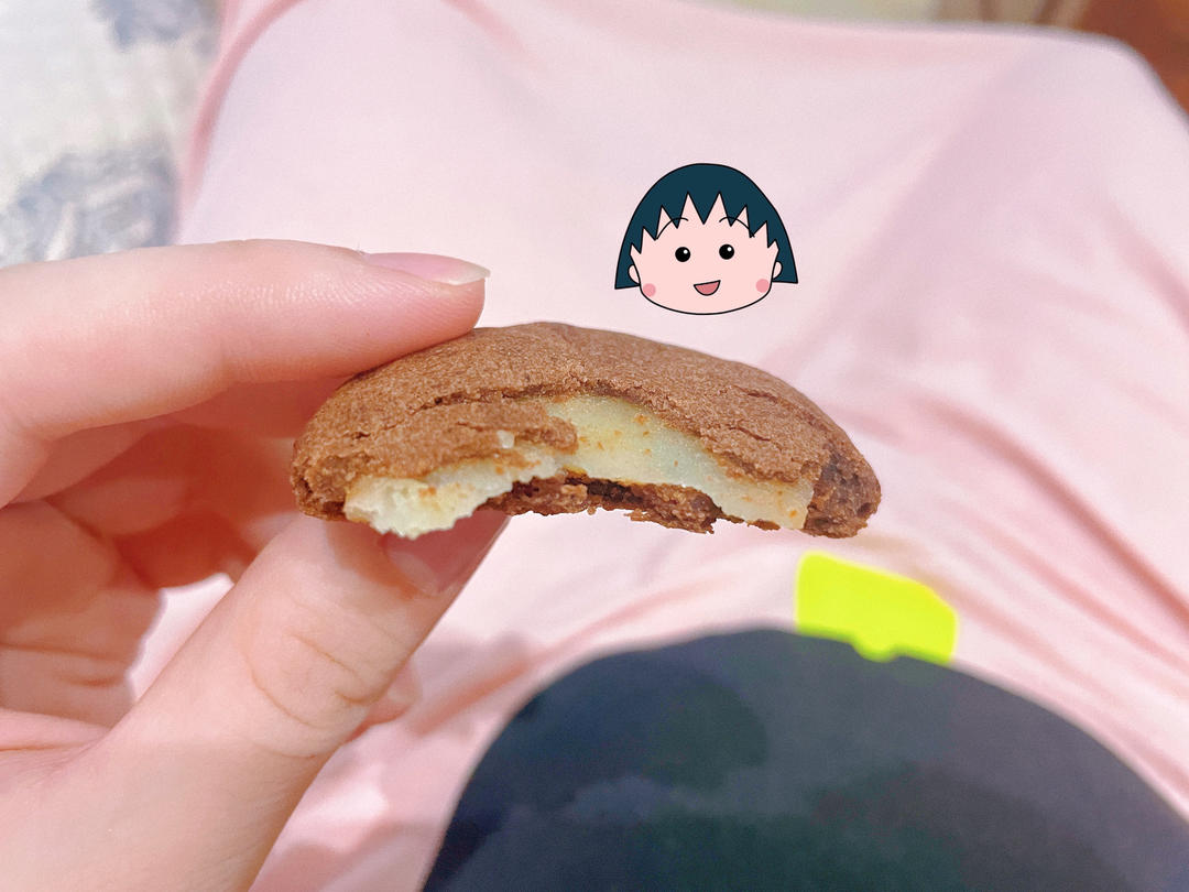 外酥里软，超好吃烤箱美食，可可麻薯软曲奇