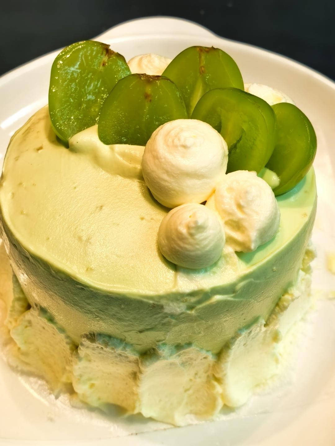 抹茶奶油蛋糕—做法简单颜值超高