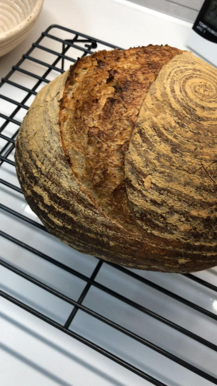 免揉面无油无糖乡村面包