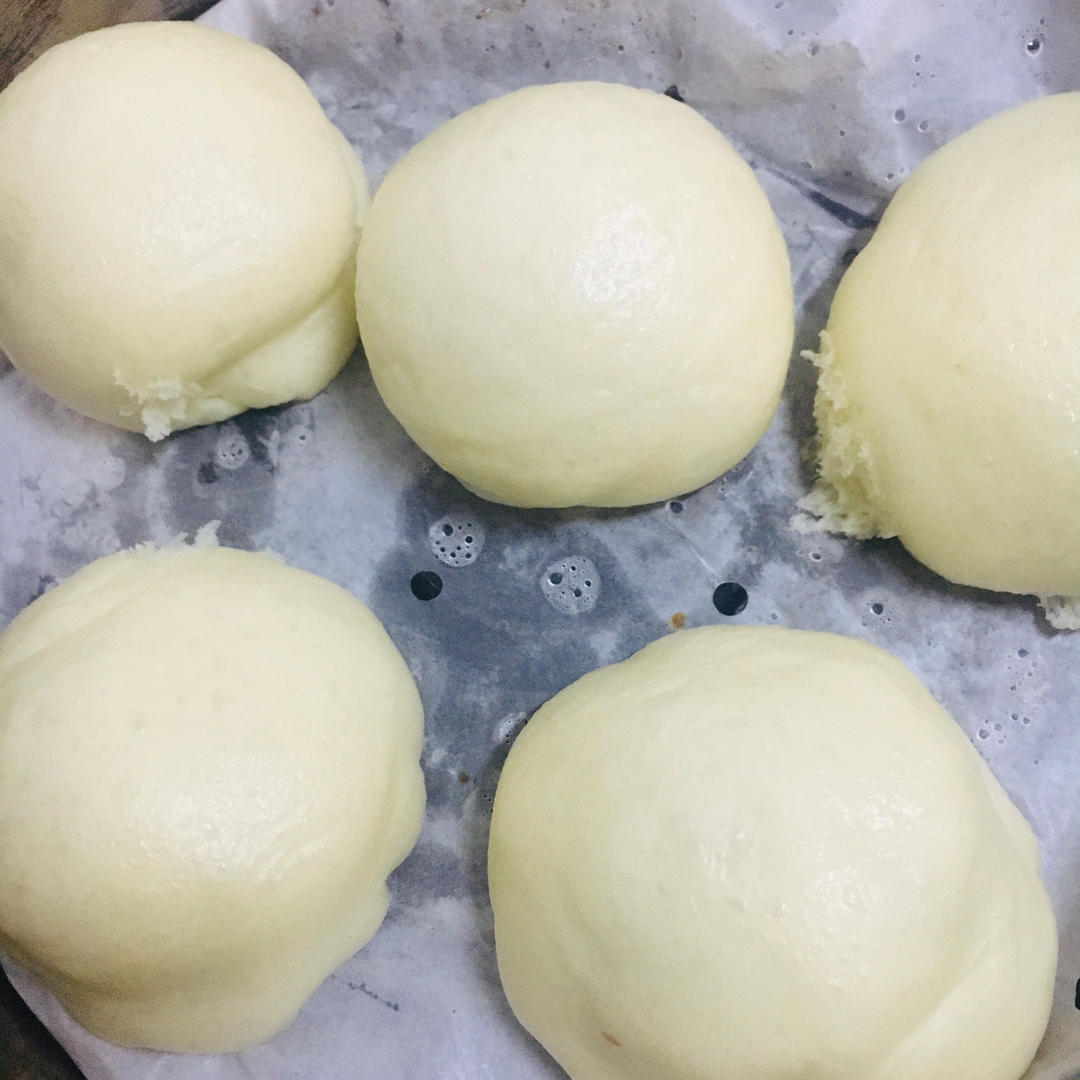 超好吃有豆豆的豆沙包，一次发酵（红豆包）