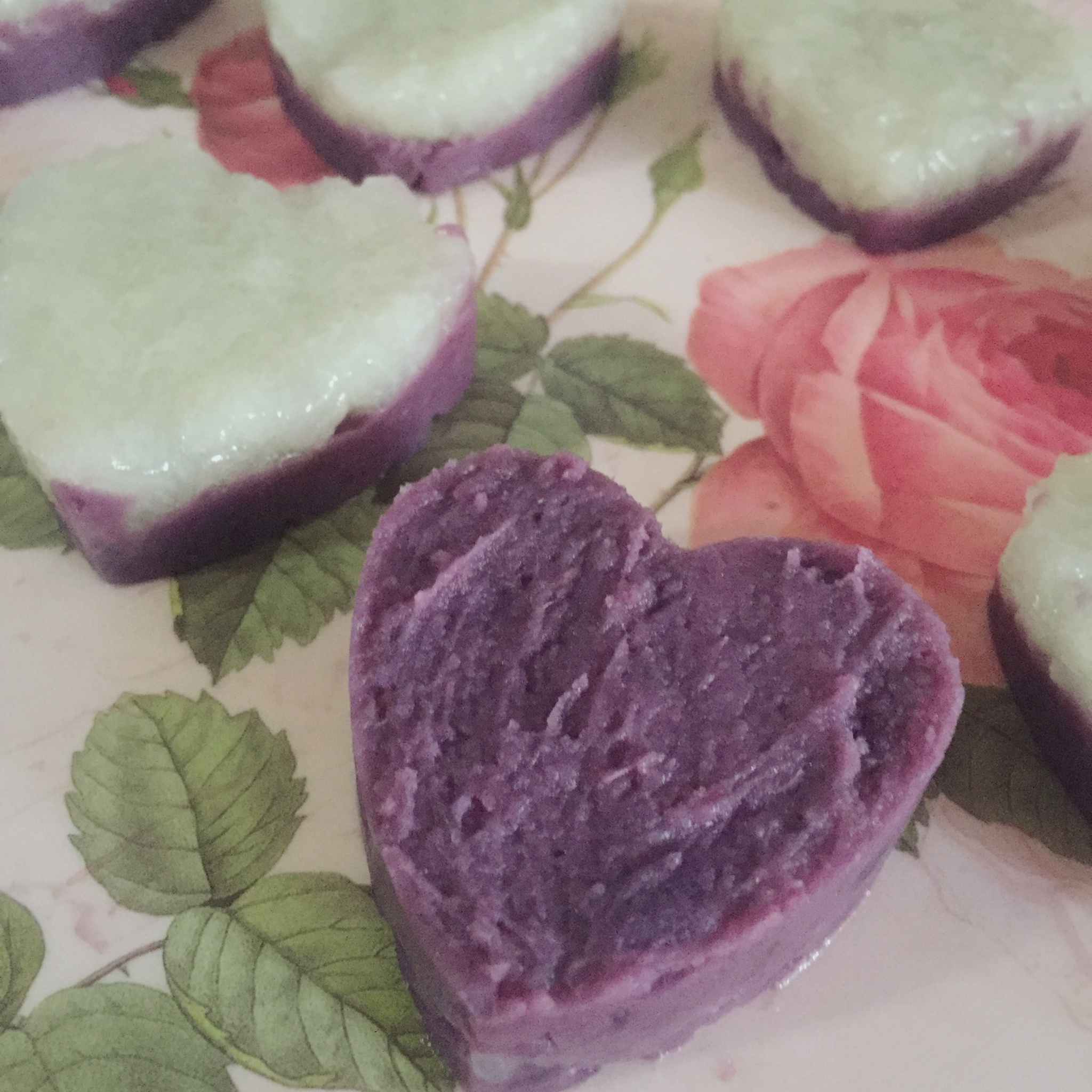 桂花山药紫薯糕