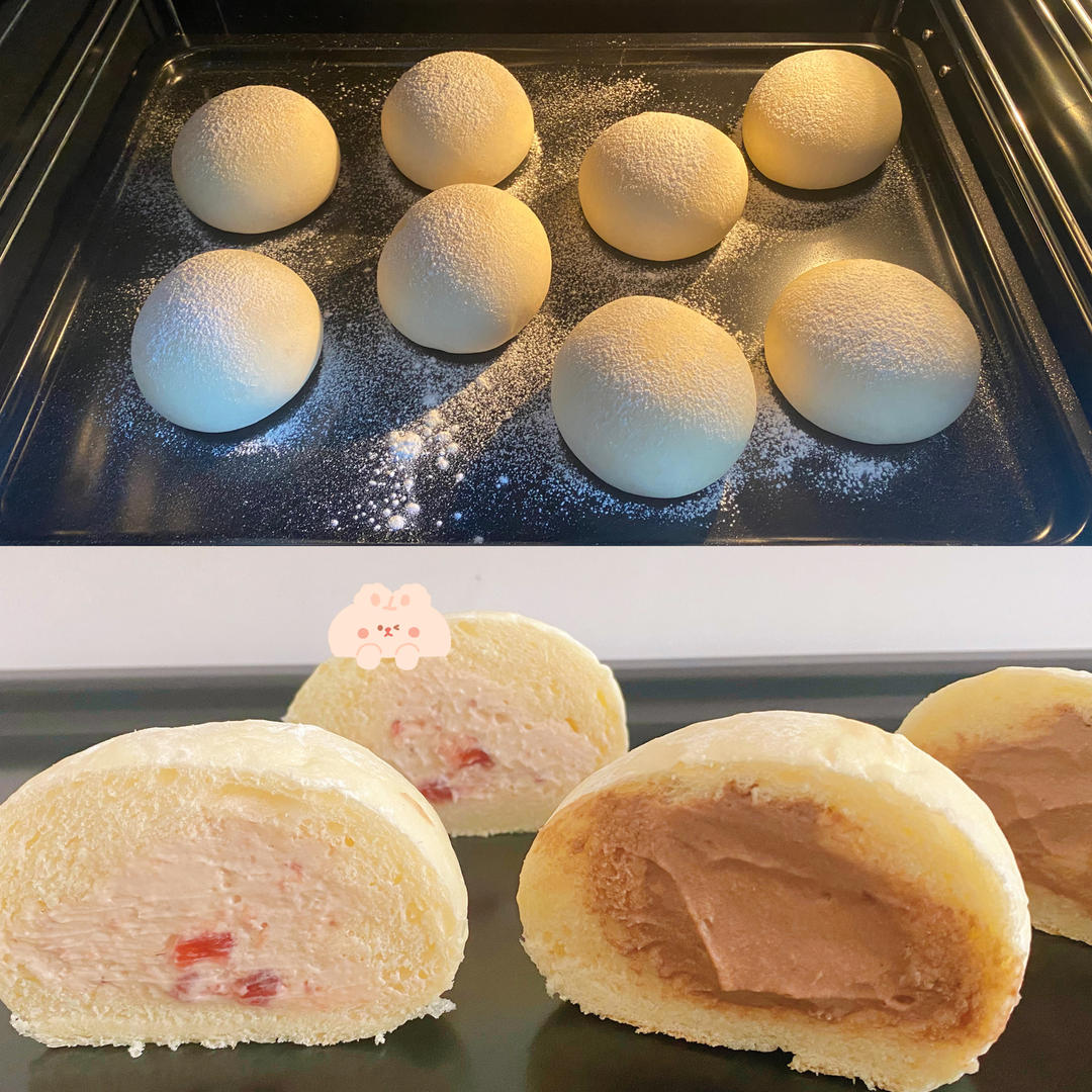 3种口味日式冰淇淋面包｜一次搞定｜夏日专属｜低油低糖｜清新冰爽