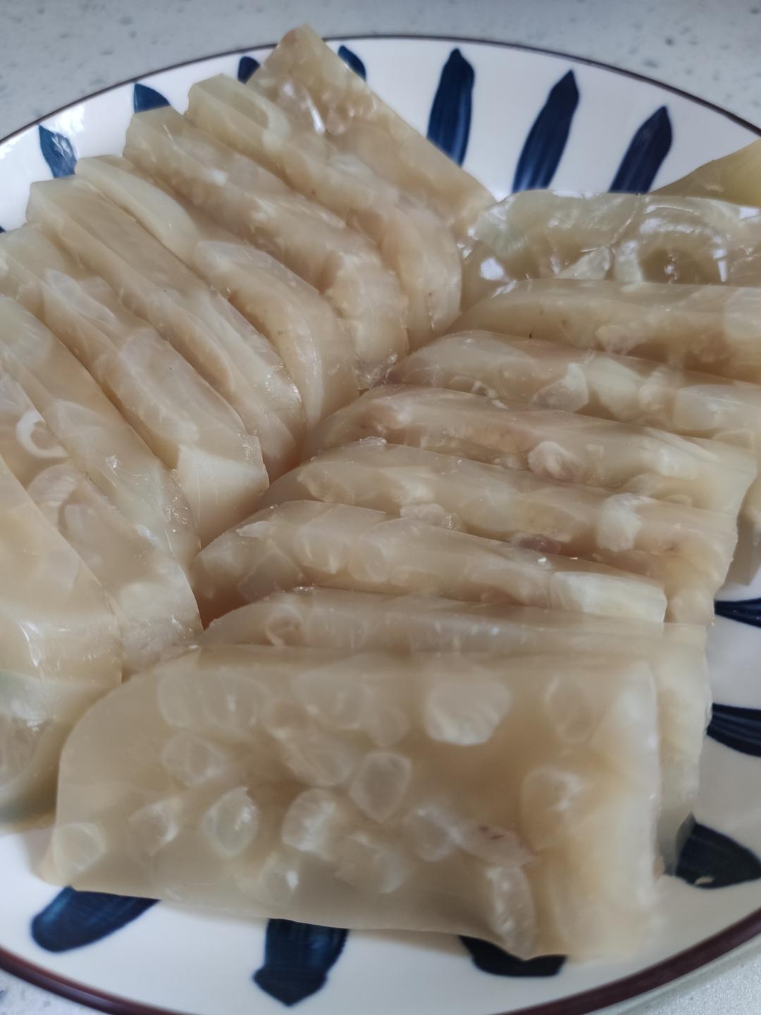 水晶肉皮冻