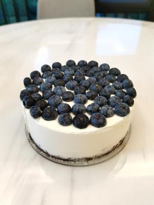 蓝莓酸奶慕斯蛋糕，简易版，半小时搞定，懒人都会做的做法 步骤8