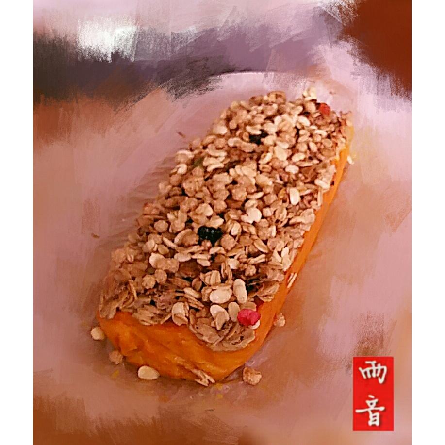 粉糯红薯泥配燕麦酥丨健康·三餐