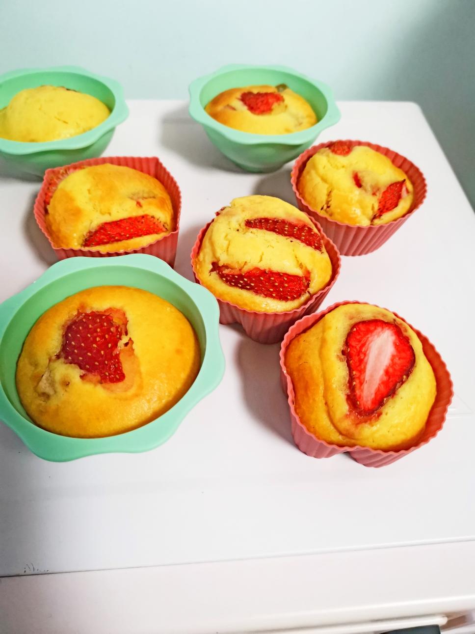 零失败！简单快手｜🍓草莓麦芬（ Muffin ）