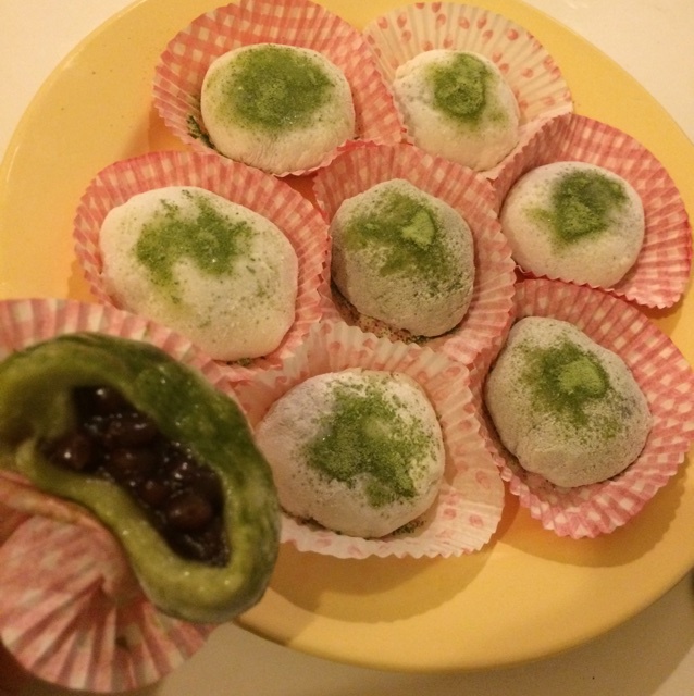 抹茶红豆大福