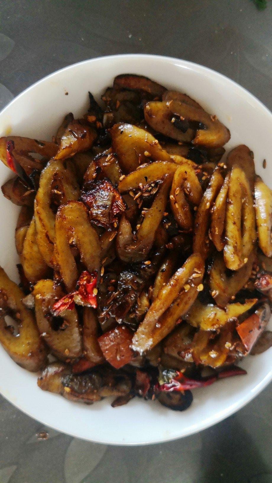 手把手教做孜然炒面筋（百吃不厌）动图图解