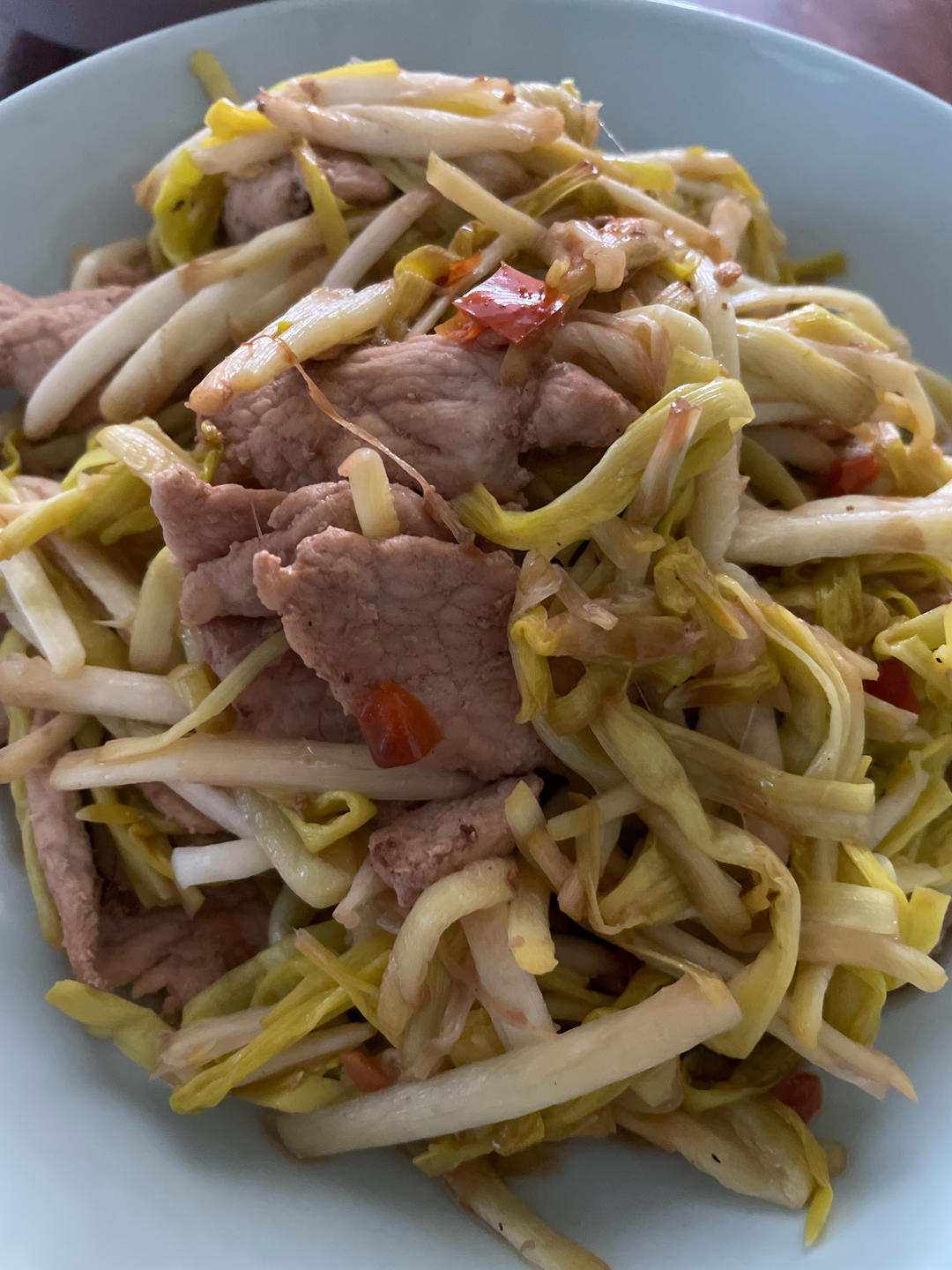 最好吃的韭黄炒肉