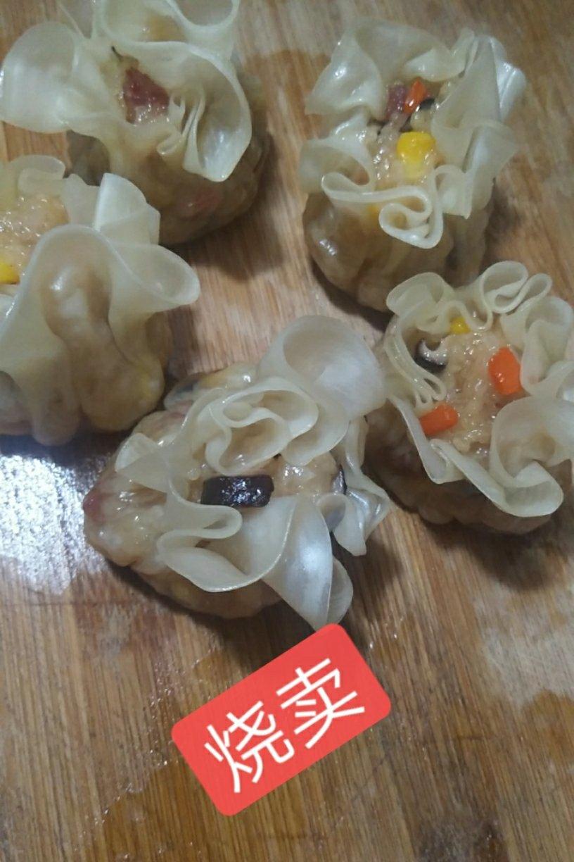 家常糯米烧卖（饺子皮版）