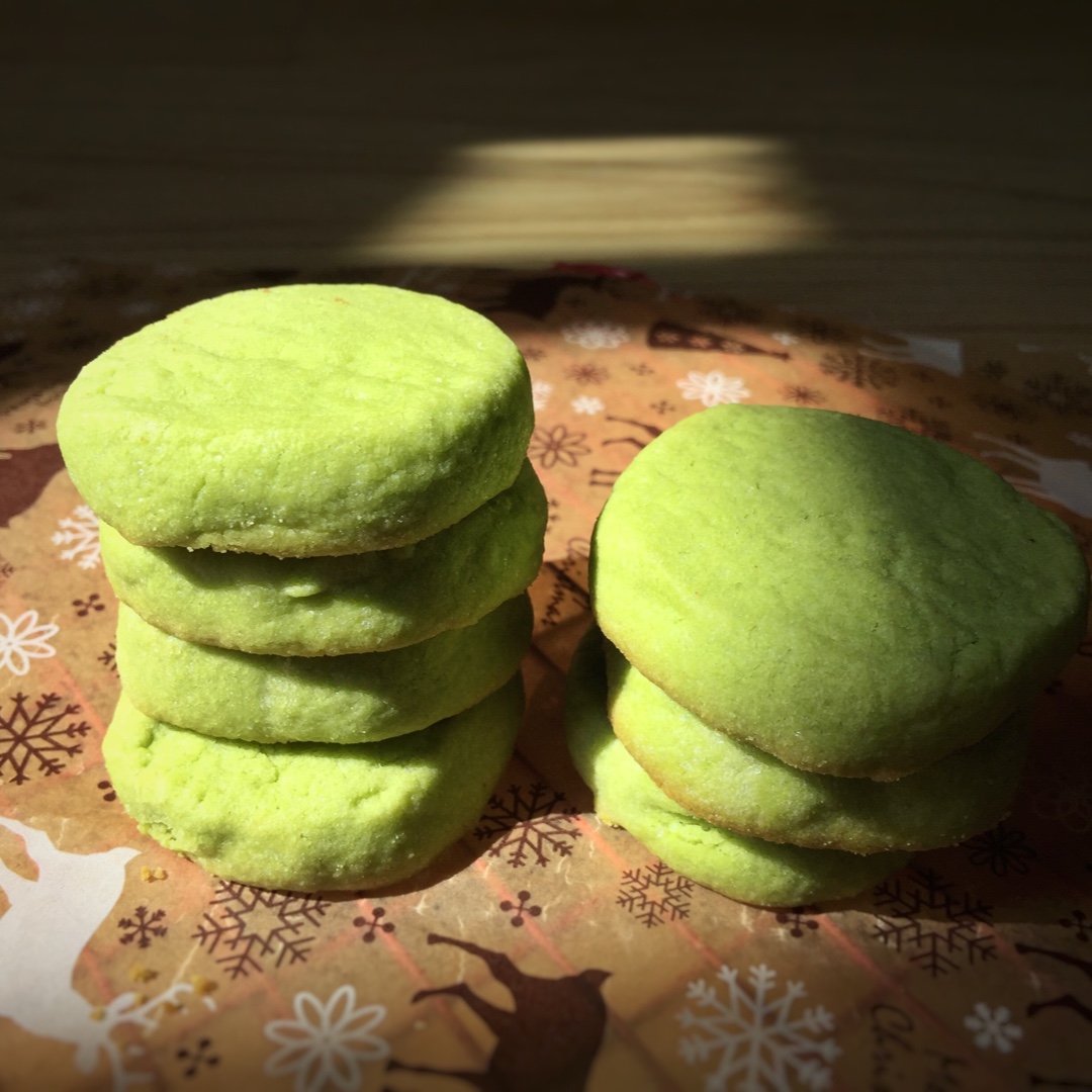 微苦抹茶沙布列酥饼