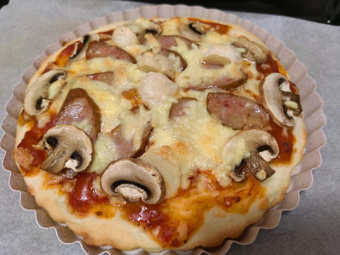 『万用面团』厚而有嚼劲的披萨皮！简单一次发酵！