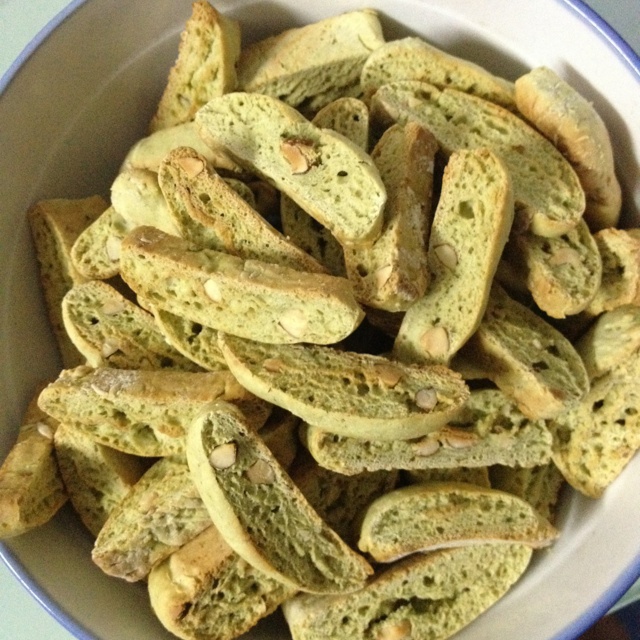 抹茶花生意式脆饼