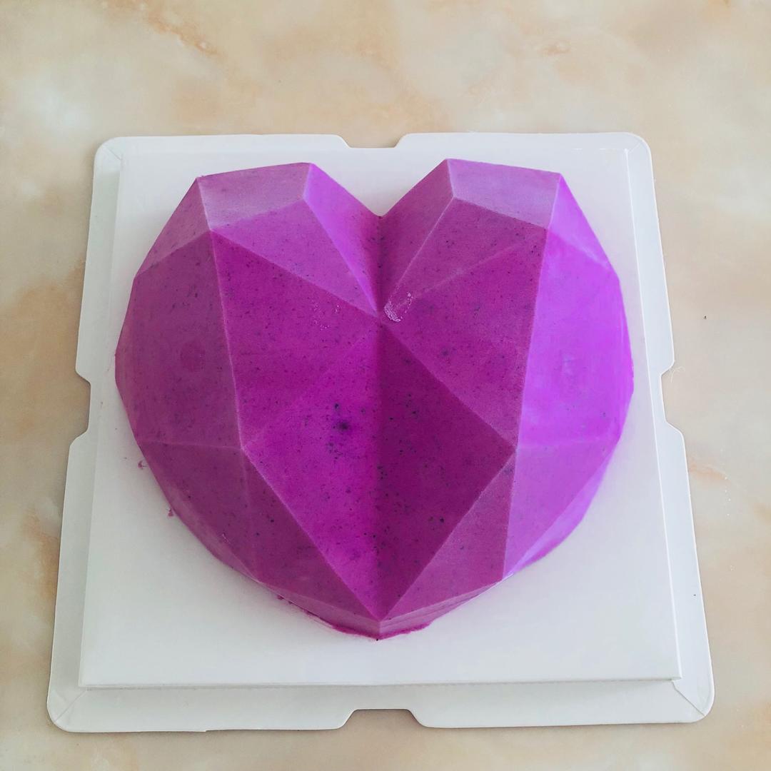 💎钻石心形火龙果慕斯💎