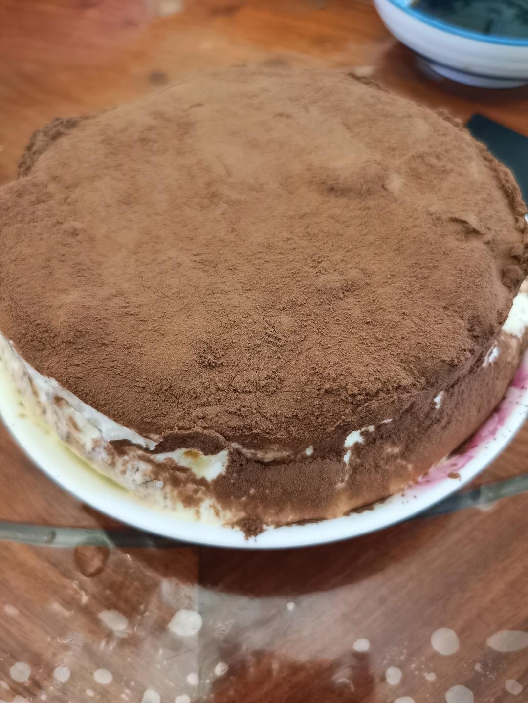 不需要马斯卡彭奶酪、吉利丁片、手指饼干的提拉米苏口味蛋糕——芝士片版蛋糕（二）