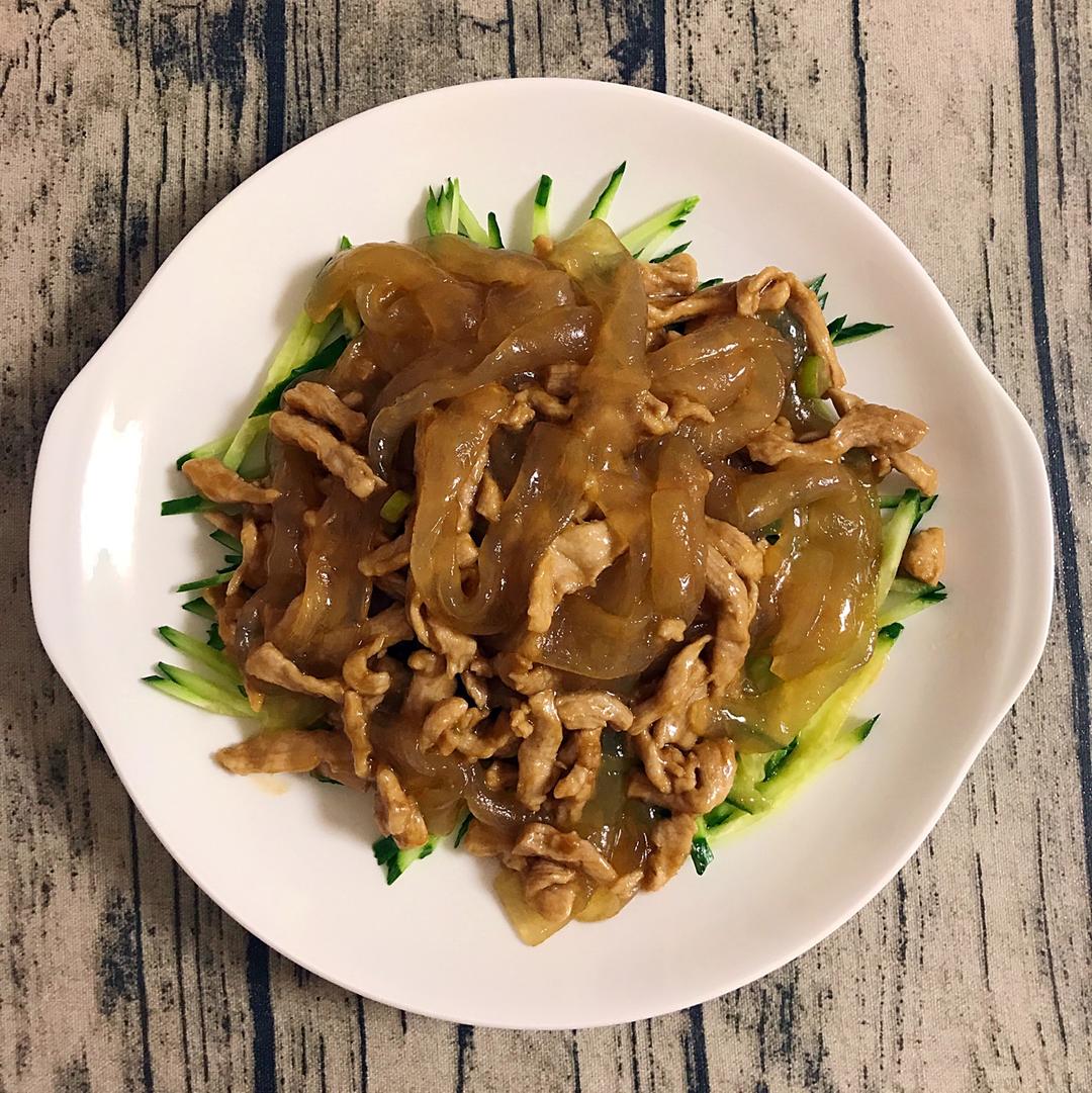 鸡丝炒拉皮