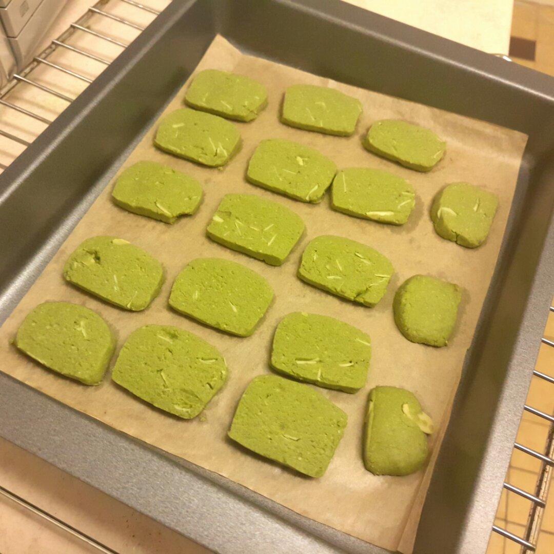 抹茶杏仁饼干