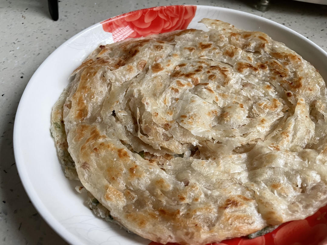 香酥千层饼，葱油饼，酥掉渣了