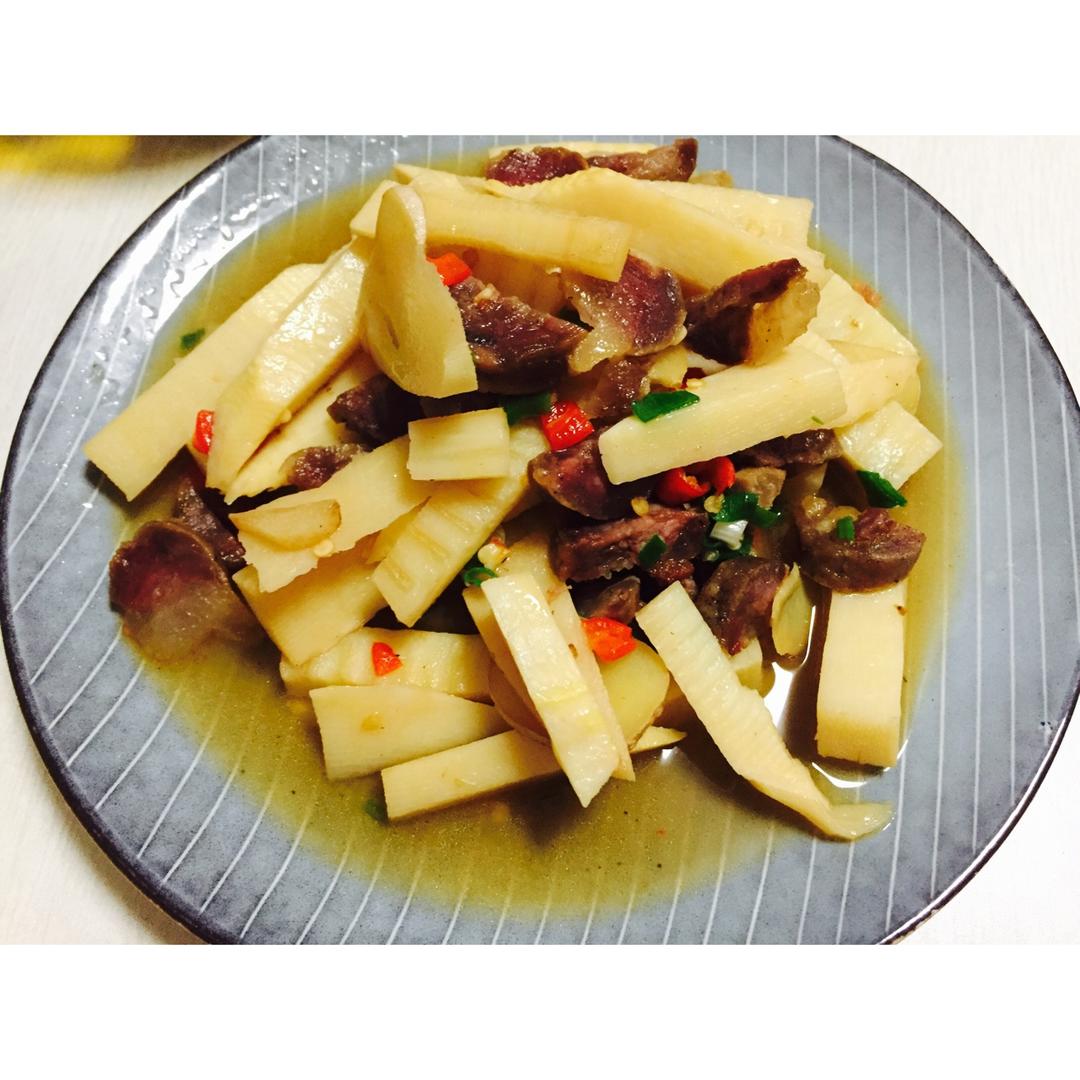 冬笋炒腊肉