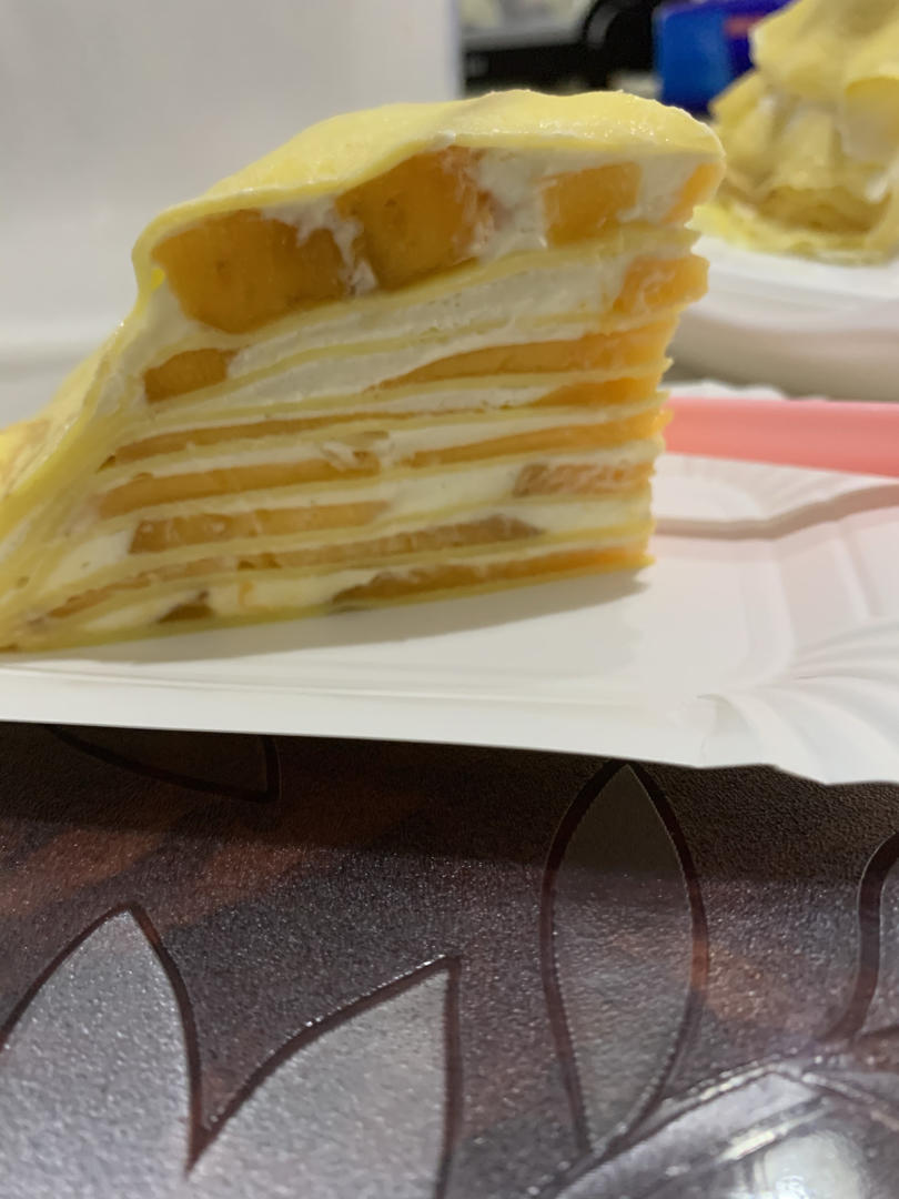简单快手芒果千层班戟毛巾卷皮（附超详细煎皮教程）