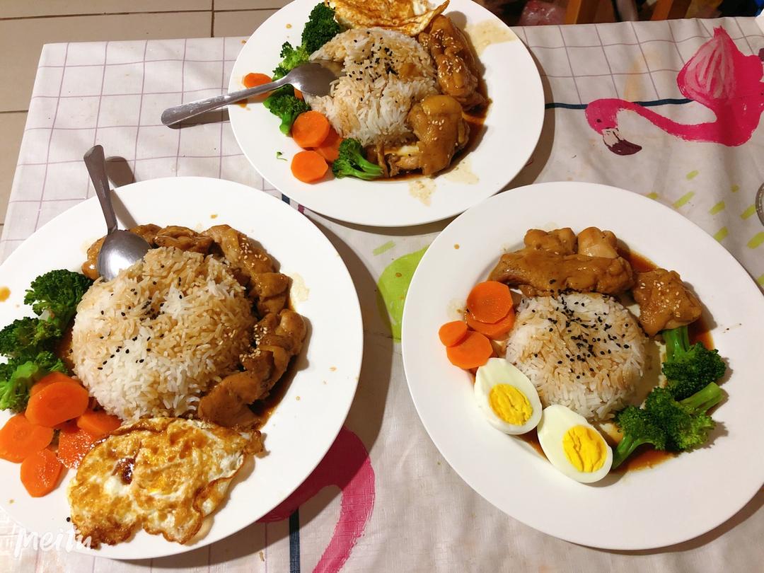 照烧鸡腿饭