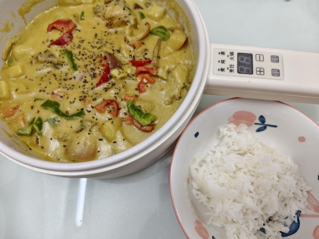 椰香浓郁🍃做法简单 ｜ 泰式椰浆咖喱鸡